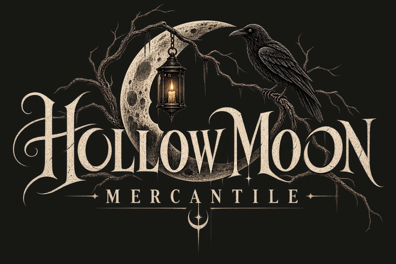 Hollow Moon Mercantile Logo