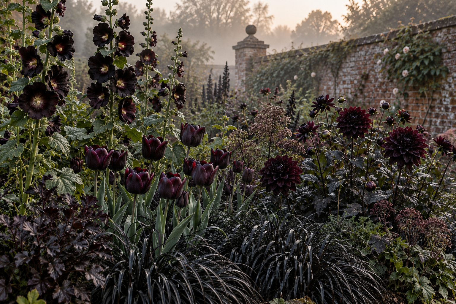 A Black Garden Is Mostly Purple: 10 Nearly Black Flowers to Grow