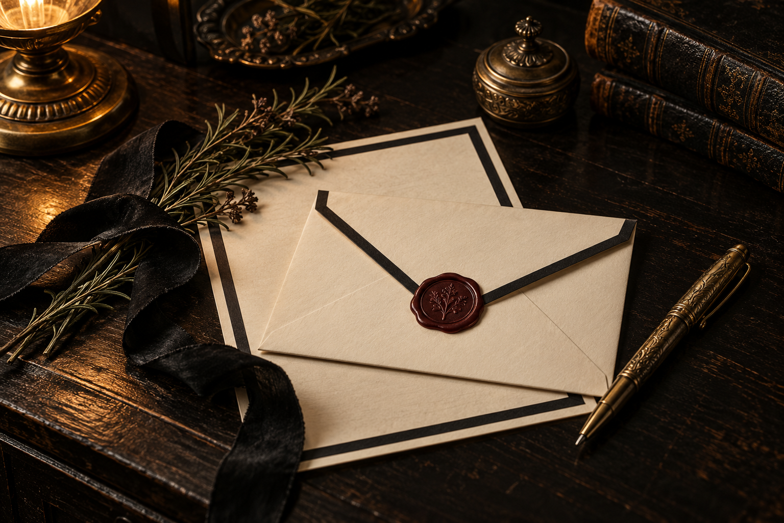 The Language of Black Borders: A Short History of Mourning Stationery